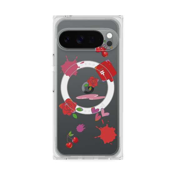 Premium Square Case with Pixelsnap［ DRAWING PAPER Red ］