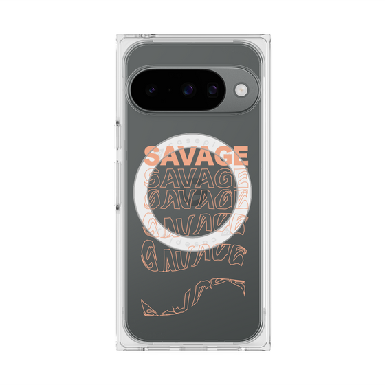 Premium Square Case with Pixelsnap［ SAVAGE Orange ］