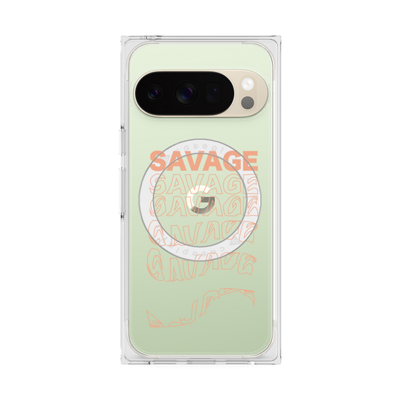 Premium Square Case with Pixelsnap［ SAVAGE Orange ］