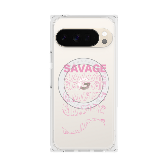 Premium Square Case with Pixelsnap［ SAVAGE Pink ］