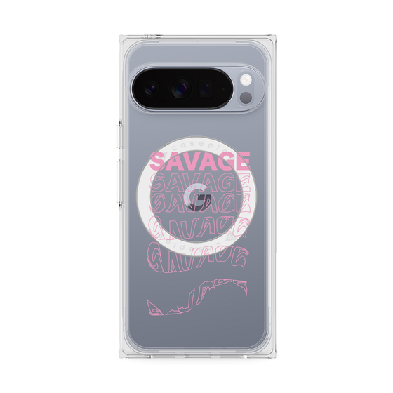 Premium Square Case with Pixelsnap［ SAVAGE Pink ］