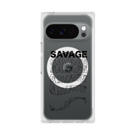 Premium Square Case with Pixelsnap［ SAVAGE Black ］