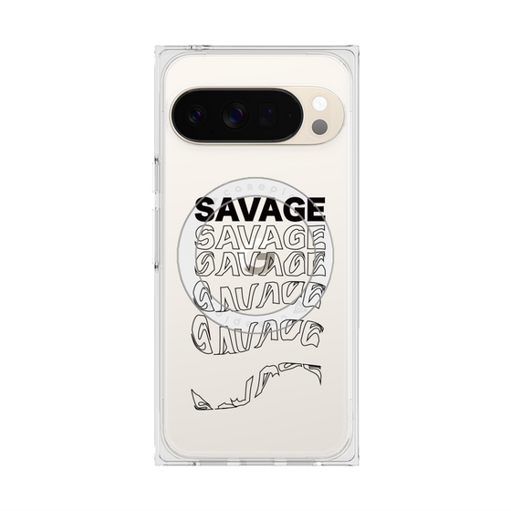 Premium Square Case with Pixelsnap［ SAVAGE Black ］