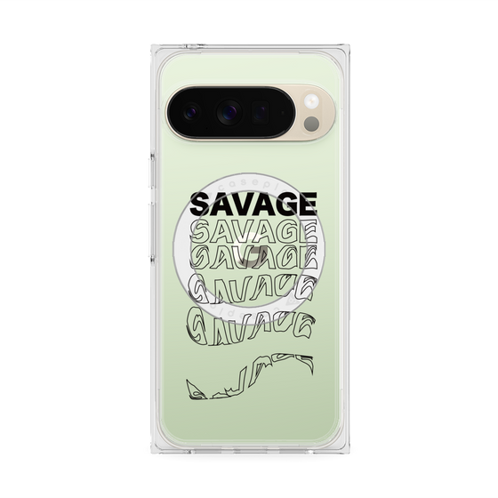 Premium Square Case with Pixelsnap［ SAVAGE Black ］