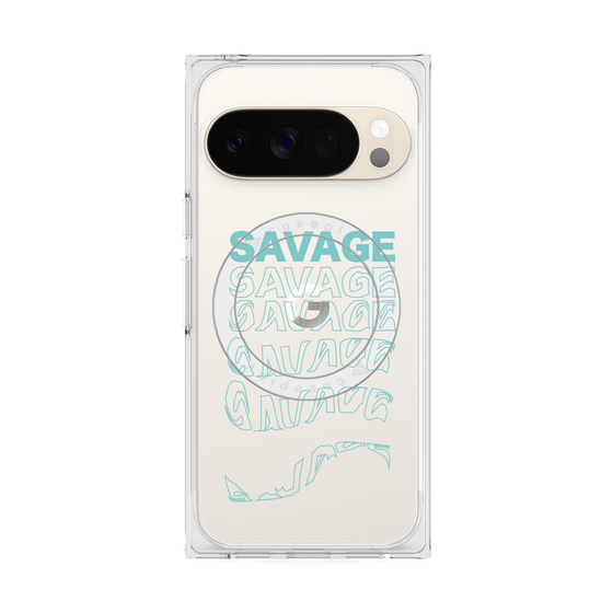 Premium Square Case with Pixelsnap［ SAVAGE Blue ］