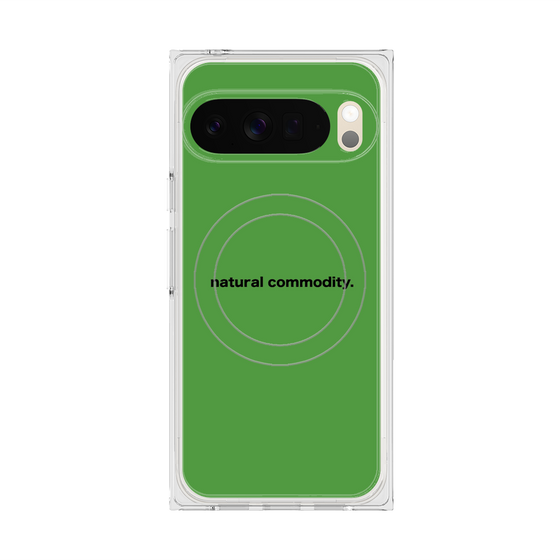 Premium Square Case with Pixelsnap［ NATURAL COMMODITY Green ］