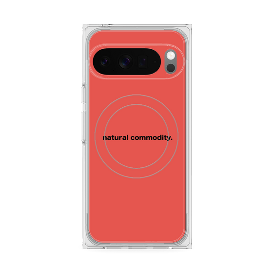 Premium Square Case with Pixelsnap［ NATURAL COMMODITY Red ］