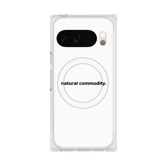 Premium Square Case with Pixelsnap［ NATURAL COMMODITY White ］