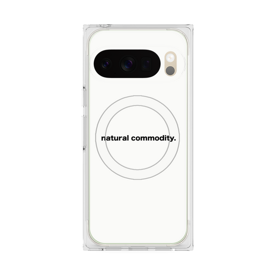 Premium Square Case with Pixelsnap［ NATURAL COMMODITY White ］