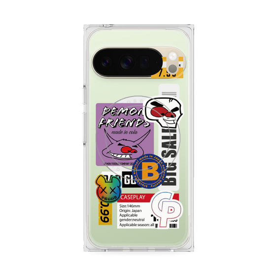Premium Square Case with Pixelsnap［ Demon Friends Sticker .4 ］