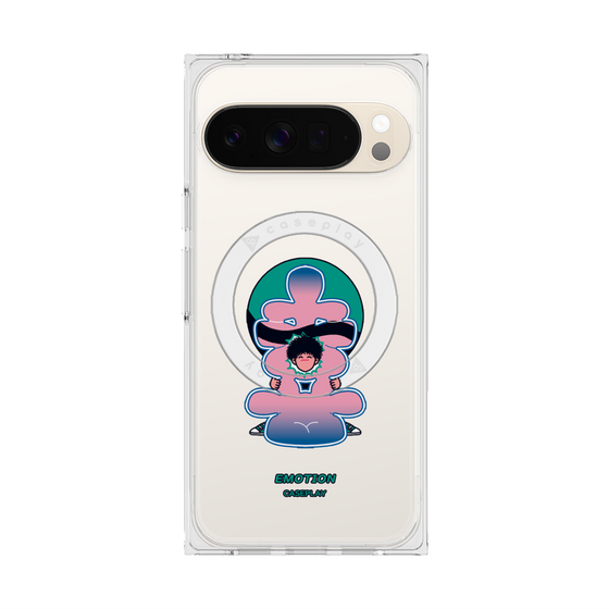 Premium Square Case with Pixelsnap［ Kido Ai Raku - Happiness ］