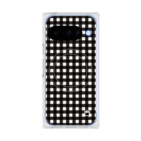 Premium Square Case with Pixelsnap［ Checkered Black ］