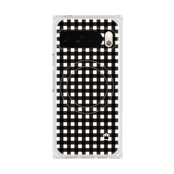 Premium Square Case with Pixelsnap［ Checkered Black ］