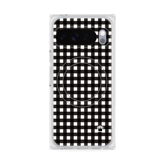 Premium Square Case with Pixelsnap［ Checkered Black ］