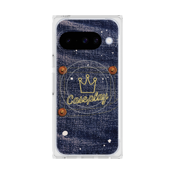 Premium Square Case with Pixelsnap［ Denim Used Jeans ］