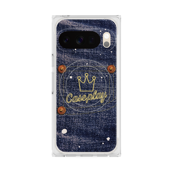 Premium Square Case with Pixelsnap［ Denim Used Jeans ］