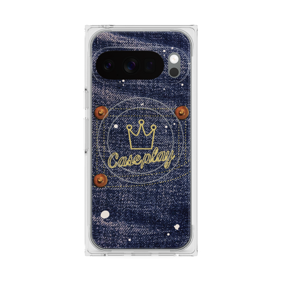 Premium Square Case with Pixelsnap［ Denim Used Jeans ］