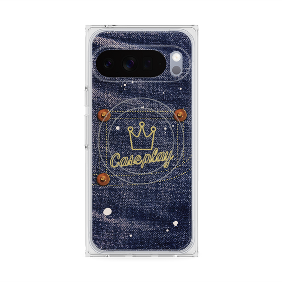 Premium Square Case with Pixelsnap［ Denim Used Jeans ］