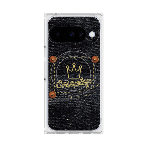 Premium Square Case with Pixelsnap［ Denim Indigo Jeans ］