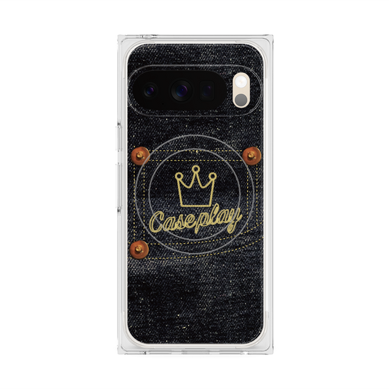 Premium Square Case with Pixelsnap［ Denim Indigo Jeans ］