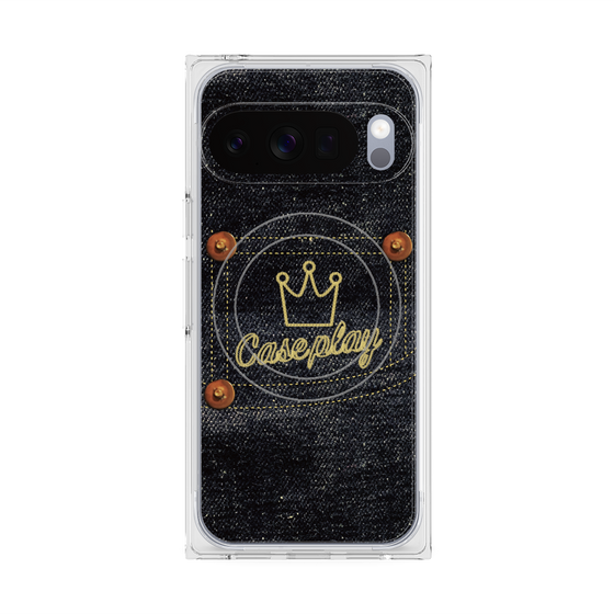 Premium Square Case with Pixelsnap［ Denim Indigo Jeans ］