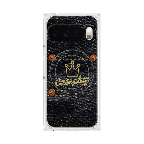 Premium Square Case with Pixelsnap［ Denim Indigo Jeans ］