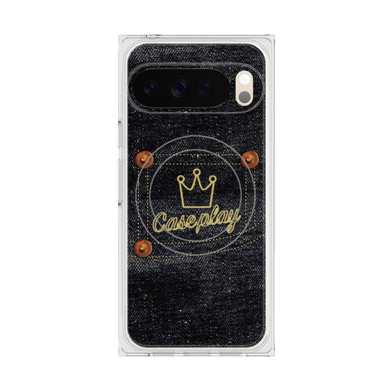 Premium Square Case with Pixelsnap［ Denim Indigo Jeans ］