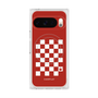 Premium Square Case with Pixelsnap［ Racing Checkered Flag Red ］