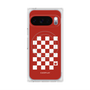 Premium Square Case with Pixelsnap［ Racing Checkered Flag Red ］