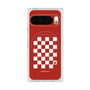 Premium Square Case with Pixelsnap［ Racing Checkered Flag Red ］