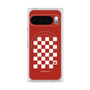 Premium Square Case with Pixelsnap［ Racing Checkered Flag Red ］