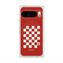 Premium Square Case with Pixelsnap［ Racing Checkered Flag Red ］