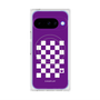 Premium Square Case with Pixelsnap［ Racing Checkered Flag Purple ］