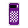 Premium Square Case with Pixelsnap［ Racing Checkered Flag Purple ］