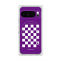 Premium Square Case with Pixelsnap［ Racing Checkered Flag Purple ］