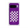 Premium Square Case with Pixelsnap［ Racing Checkered Flag Purple ］