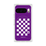 Premium Square Case with Pixelsnap［ Racing Checkered Flag Purple ］