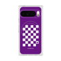 Premium Square Case with Pixelsnap［ Racing Checkered Flag Purple ］