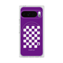 Premium Square Case with Pixelsnap［ Racing Checkered Flag Purple ］