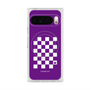 Premium Square Case with Pixelsnap［ Racing Checkered Flag Purple ］