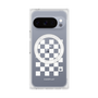 Premium Square Case with Pixelsnap［ Racing Checkered Flag White ］