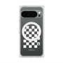 Premium Square Case with Pixelsnap［ Racing Checkered Flag White ］