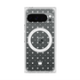 Premium Square Case with Pixelsnap［ CASEPLAY Crown Dots White ］