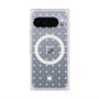 Premium Square Case with Pixelsnap［ CASEPLAY Crown Dots White ］
