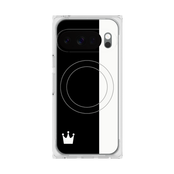 Premium Square Case with Pixelsnap［ CASEPLAY Bi-Colors Black & White ］