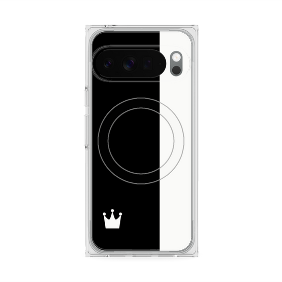 Premium Square Case with Pixelsnap［ CASEPLAY Bi-Colors Black & White ］