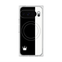 Premium Square Case with Pixelsnap［ CASEPLAY Bi-Colors Black & White ］