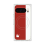 Premium Square Case with Pixelsnap［ CASEPLAY Bi-Colors Red & White ］