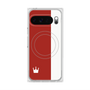 Premium Square Case with Pixelsnap［ CASEPLAY Bi-Colors Red & White ］