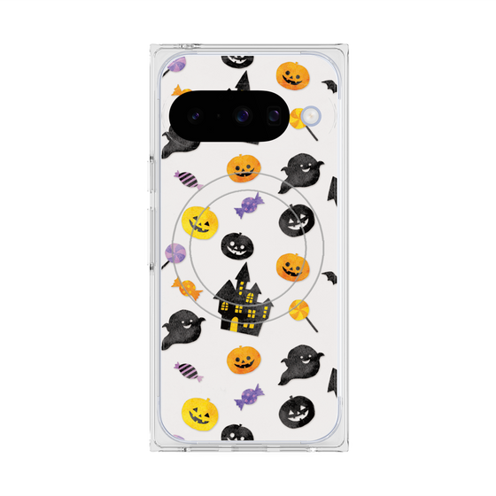 Premium Square Case with Pixelsnap［ Halloween Party - White ］